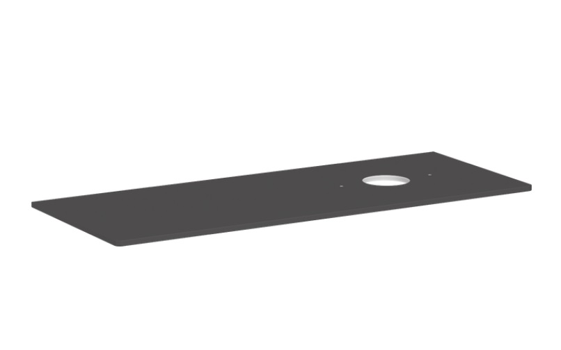 Стільниця під раковину Hansgrohe Xelu Q 136х55 см виріз праворуч ДСП матовий сірий 54117910