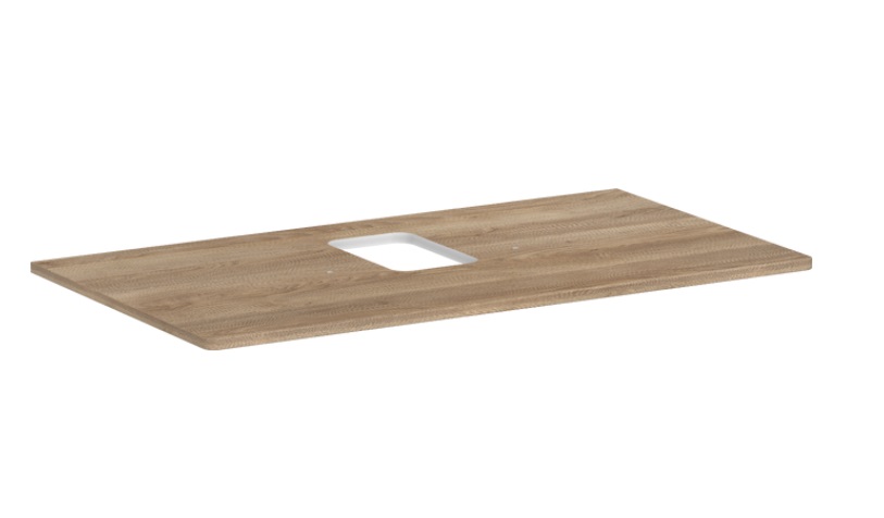 Столешница под раковину Hansgrohe Xelu Q 98х55 см с вырезом ДСП натуральный дуб 54121230