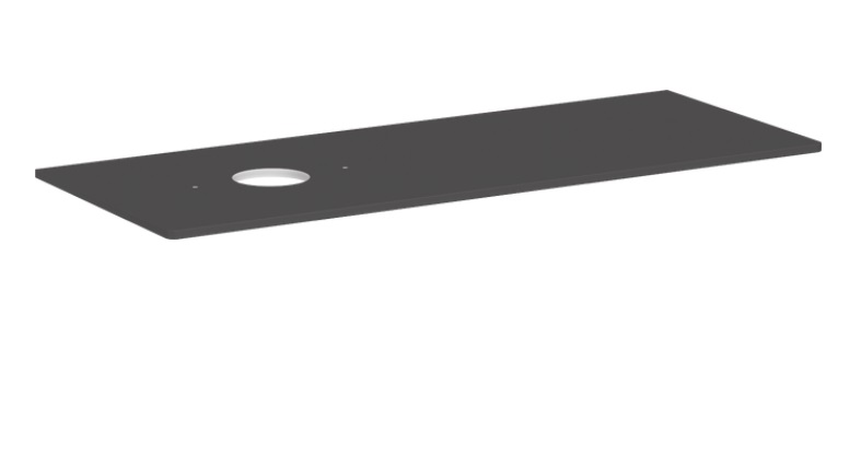 Столешница под раковину Hansgrohe Xelu Q 136х55 см вырез слева ДСП матовый серый 54116910