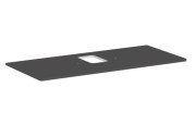 Столешница под раковину Hansgrohe Xelu Q 118х55 см с вырезом ДСП матовый серый 54122910
