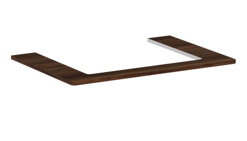 Столешница Hansgrohe Xelu Q 78х55 см с вырезом под раковину 60 см ДСП темный орех 54109630