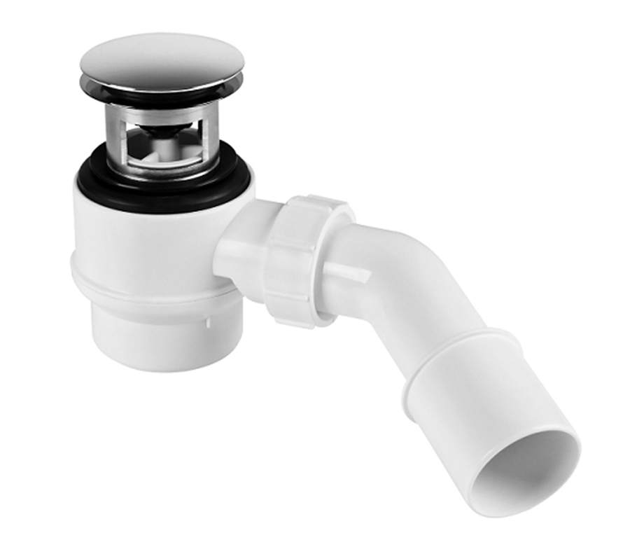 Сифон McAlpine для душевого поддона 50 мм клик-клак хром HC26-IOF-95-CB