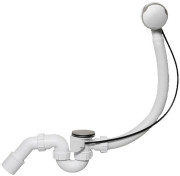 Слив-перелив для ванны McAlpine автомат сатин HC31M-S2-SC