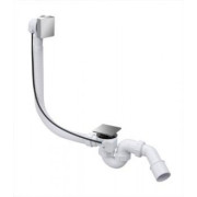 Слив-перелив для ванны McAlpine автомат премиум квадратный хром HC31SQ-CBS1