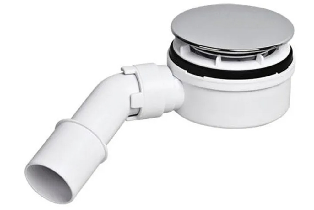Сифон McAlpine для душевого поддона 90 мм с сухим затвором хром HC2730LCPN-NRV