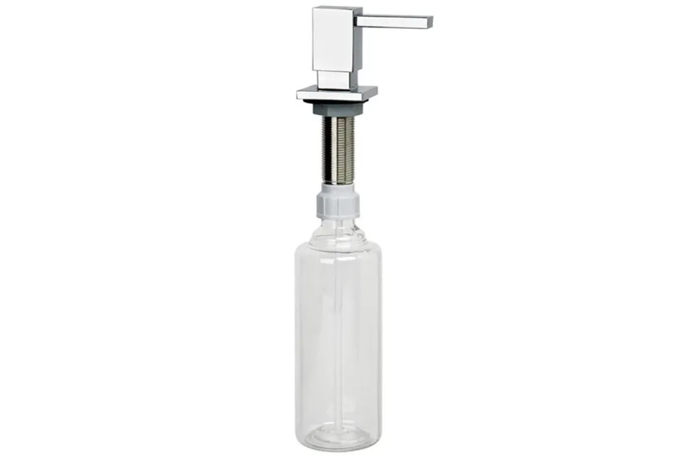 Диспенсер для миючого засобу McAlpine врізний 500 мл хром SOAP-SQ-CPB