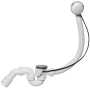 Слив-перелив для ванны McAlpine автомат сатин HC31M-S2-SC