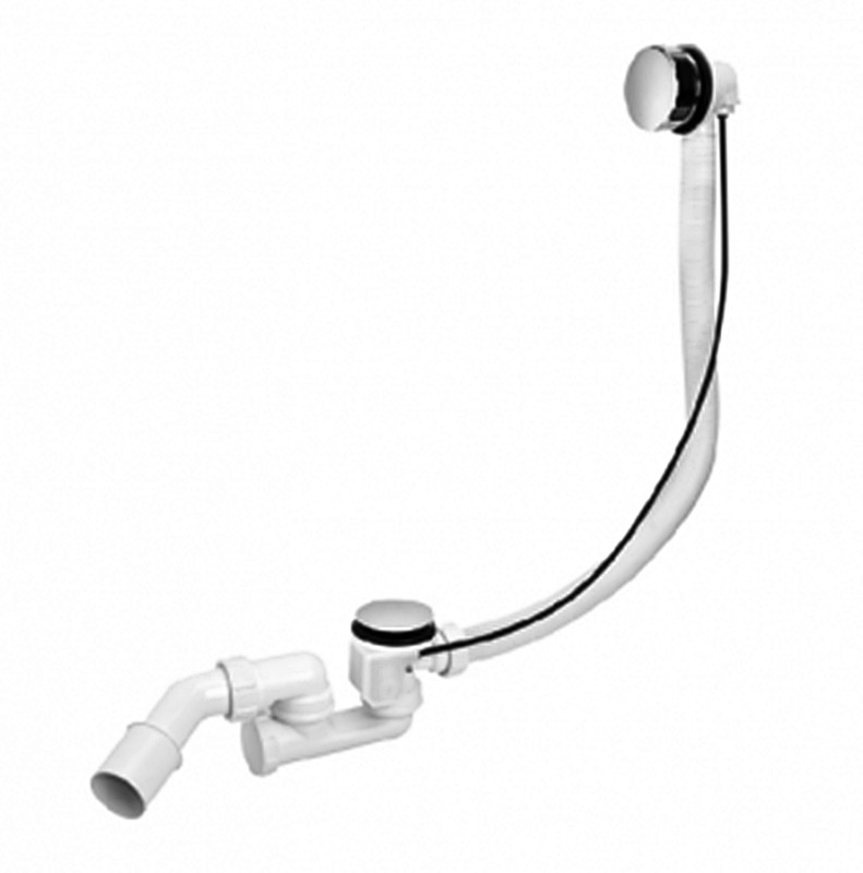 Слив-перелив для ванны McAlpine автомат хром HC31M-N1