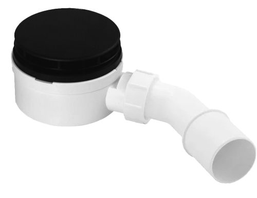 Сифон McAlpine для душового піддону 90 мм чорний мат HC2730LMBN-PB