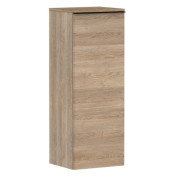 Полупенал для ванной подвесной Hansgrohe Xelu Q 40х35 см петли слева МДФ/ДСП натуральный дуб ручка матовый черный 54129670