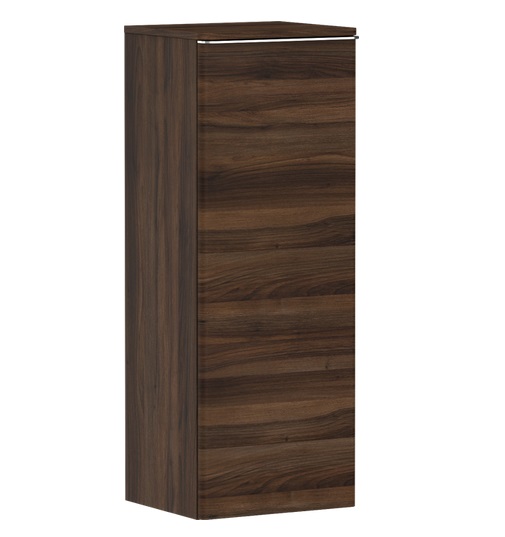 Полупенал подвесной Hansgrohe Xelu Q 40х35 см петли слева МДФ/ДСП темный орех ручка хром 54130000