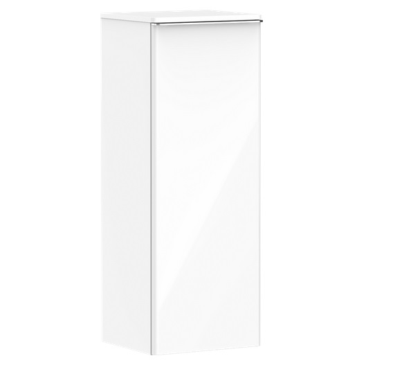 Напівпенал Hansgrohe Xelu Q 40х35 см петлі праворуч МДФ/ДСП глянсовий білий ручка хром 54131000