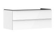 Тумба під раковину Hansgrohe Xelu Q 118х55 см МДФ глянсовий білий ручки матовий білий 54082700