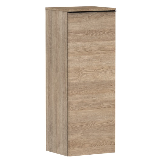 Напівпенал для ванної Hansgrohe Xelu Q 40х35 см петлі зліва МДФ/ДСП натуральний дуб ручка матова чорна 54129670