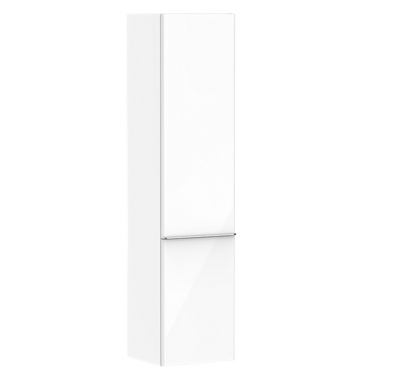 Пенал підвісний Hansgrohe Xelu Q 40х35 см петлі праворуч МДФ білий глянсовий ручка хром 54139000