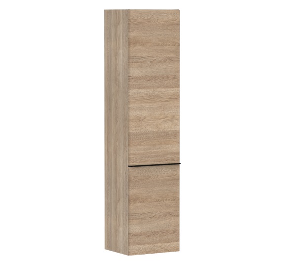 Пенал навісний Hansgrohe Xelu Q 40х35 см петлі праворуч МДФ натуральний дуб ручка матовий чорний 54141670