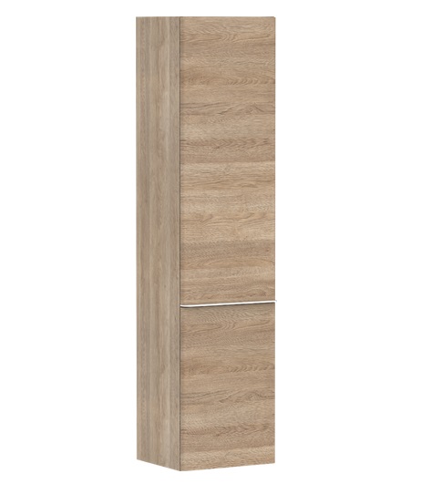 Пенал подвесной Hansgrohe Xelu Q 40х35 см петли справа МДФ натуральный дуб ручка матовый белый 54141700