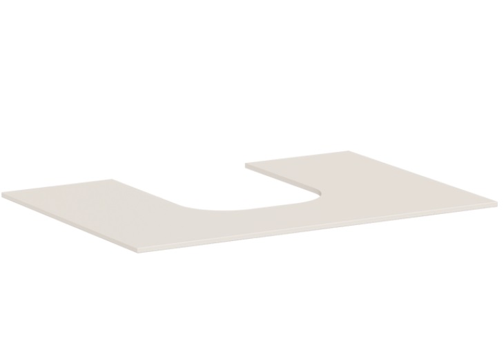 Столешница под раковину Hansgrohe Xevolos E 78х55 с вырезом по центру МДФ песочный матовый бежевый 54208780