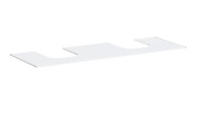 Столешница под раковину Hansgrohe Xevolos E 157х55 с 2 вырезами МДФ матовый белый 54211700