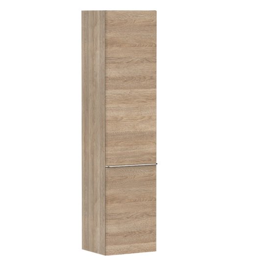 Пенал подвесной Hansgrohe Xelu Q 40х35 см петли слева МДФ натуральный дуб ручка хром 54137000