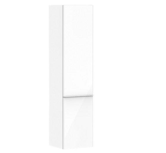 Пенал подвесной Hansgrohe Xelu Q 40х35 см петли справа МДФ глянцевый белый ручка матовый белый 54139700