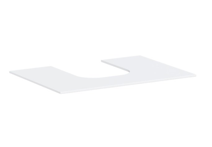 Столешница под раковину Hansgrohe Xevolos E 78х55 с вырезом по центру МДФ матовый белый 54208700