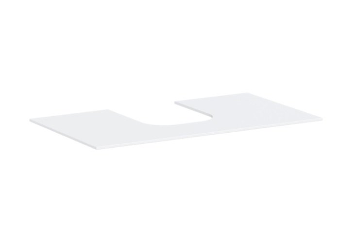 Столешница под раковину Hansgrohe Xevolos E 98х55 с вырезом по центру МДФ матовый белый 54209700