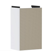 Тумба під раковину підвісна Hansgrohe Xevolos E 34х25 см петлі праворуч матовий білий/візерункова бронза 54169390