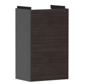 Тумба под раковину Hansgrohe Xevolos E 34х25 см петли справа сланцево-серый матовый/темный дуб 54171730