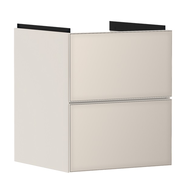 Тумба під раковину підвісна Hansgrohe Xevolos E 48х47,5 см пісочно-бежевий матовий/пісочно-бежевий 54173790