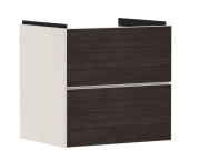 Тумба под раковину подвесная Hansgrohe Xevolos E 58х47,5 см песочно-бежевый матовый/темный дуб 54176730