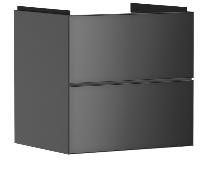 Тумба под раковину подвесная Hansgrohe Xevolos E 58х47,5 см сланцево-серый матовый/сланцево-серый 54177770