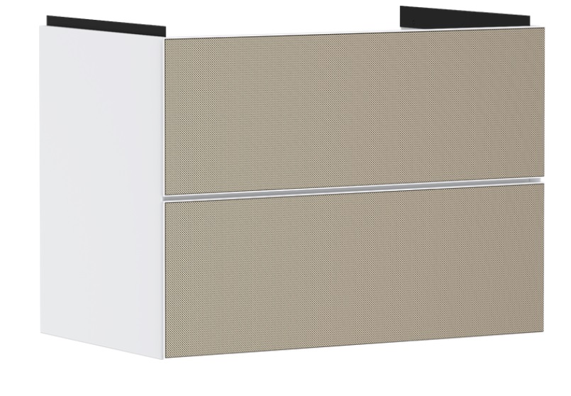 Тумба під раковину підвісна Hansgrohe Xevolos E 78х47,5 см матовий білий/візерункова бронза 54178390