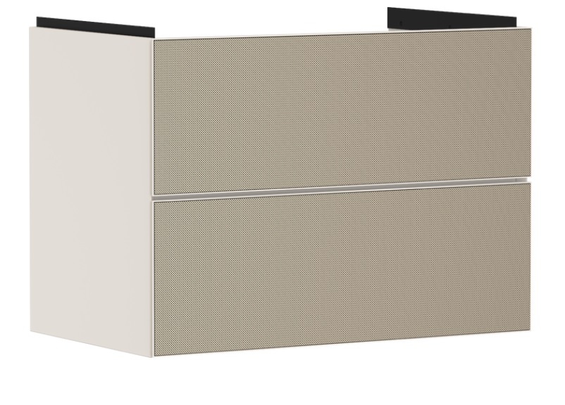 Тумба під раковину підвісна Hansgrohe Xevolos E 78х47,5 см пісочно-бежевий матовий/візерункова бронза 54179390