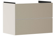 Тумба під раковину підвісна Hansgrohe Xevolos E 78х47,5 см пісочно-бежевий матовий/візерункова бронза 54179390