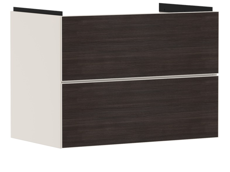 Тумба під раковину підвісна Hansgrohe Xevolos E 78х47,5 см піщано-бежевий матовий/темний дуб 54179730