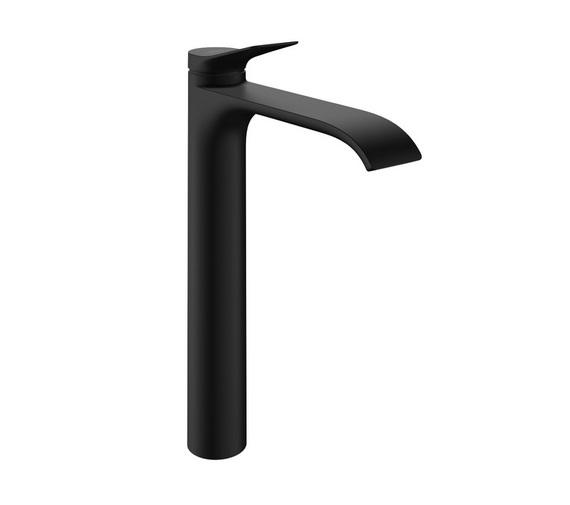 Смеситель для раковины Hansgrohe Vivenis CoolStart с донным клапаном черный матовый 75044670
