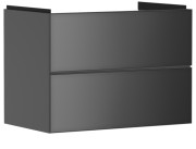 Тумба под раковину подвесная Hansgrohe Xevolos E 78х47,5 см сланцево-серый матовый/сланцево-серый 54180770