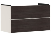 Тумба под раковину подвесная Hansgrohe Xevolos E 98х47,5 см песочно-бежевый матовый/темный дуб 54182730