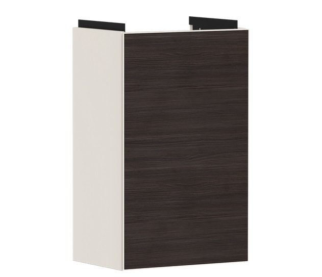 Тумба під раковину Hansgrohe Xevolos E 34х25 см петлі ліворуч пісочно-бежевий матовий/темний дуб 54167730