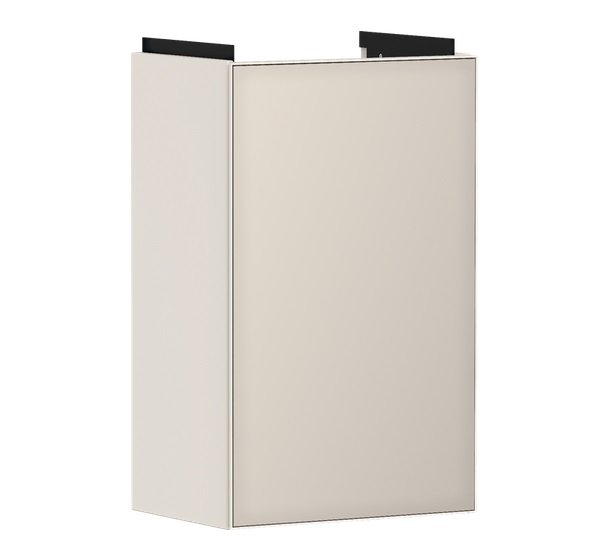 Тумба під раковину Hansgrohe Xevolos E 34х25 см петлі зліва пісочно-бежевий матовий/пісочно-бежевий 54167790