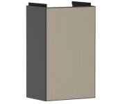 Тумба под раковину Hansgrohe Xevolos E 34х25 см петли слева сланцево-серый матовый/узорчатая бронза 54168390