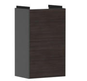 Тумба під раковину Hansgrohe Xevolos E 34х25 см петлі зліва сланцево-сірий матовий/темний дуб 54168730