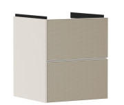 Тумба під раковину підвісна Hansgrohe Xevolos E 48х47,5 см пісочно-бежевий матовий/візерувата бронза 54173390