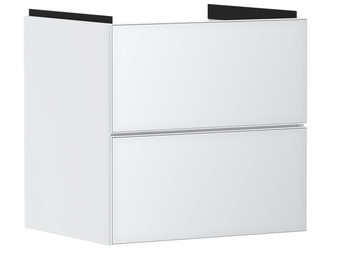 Тумба під раковину підвісна Hansgrohe Xevolos E 58х47,5 см матовий білий/білий 54175320