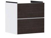 Тумба под раковину подвесная Hansgrohe Xevolos E 58х47,5 см матовый белый/темный дуб 54175730