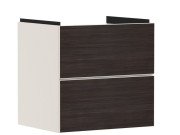 Тумба под раковину подвесная Hansgrohe Xevolos E 58х47,5 см песочно-бежевый матовый/темный дуб 54176730