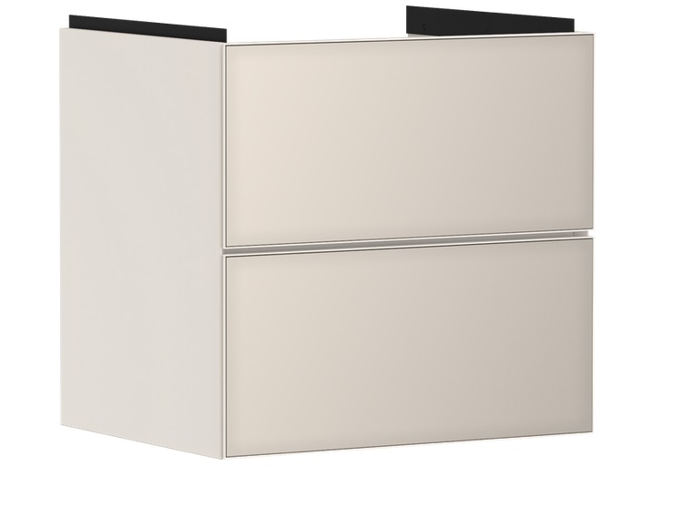 Тумба під раковину підвісна Hansgrohe Xevolos E 58х47,5 см пісочно-бежевий матовий/пісочно-бежевий 54176790