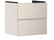 Тумба под раковину подвесная Hansgrohe Xevolos E 58х47,5 см песочно-бежевый матовый/песочно-бежевый 54176790