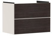 Тумба под раковину подвесная Hansgrohe Xevolos E 78х47,5 см песочно-бежевый матовый/темный дуб 54179730